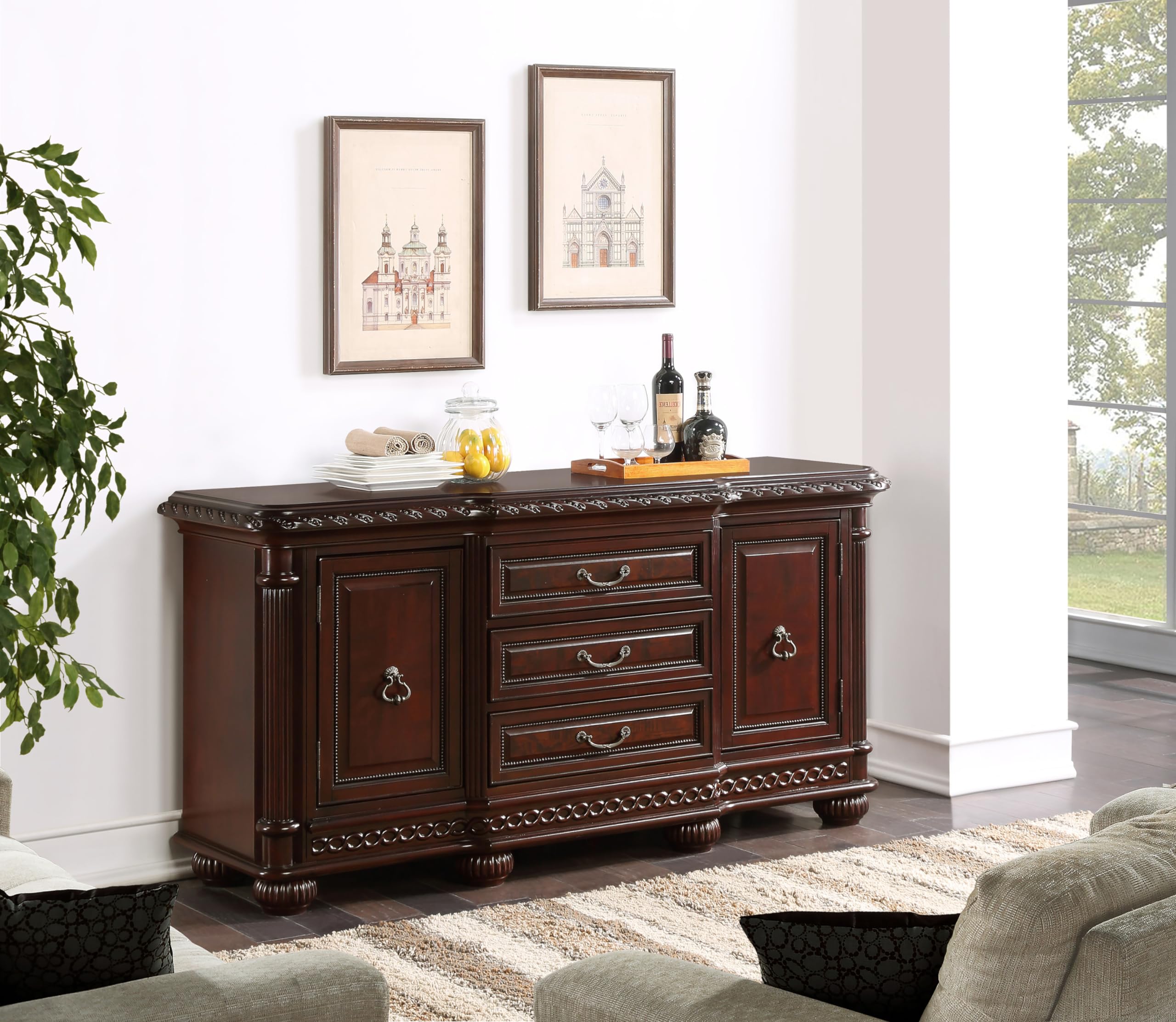 Amazon.com - Steve Silver Company 68.5-Inch Antoinette Buffet